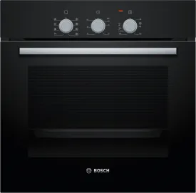 Bosch HBF031BA0I Serie 2 66L Built-In Oven (Black, EcoClean, Fast Preheat, 5 Cooking Modes)