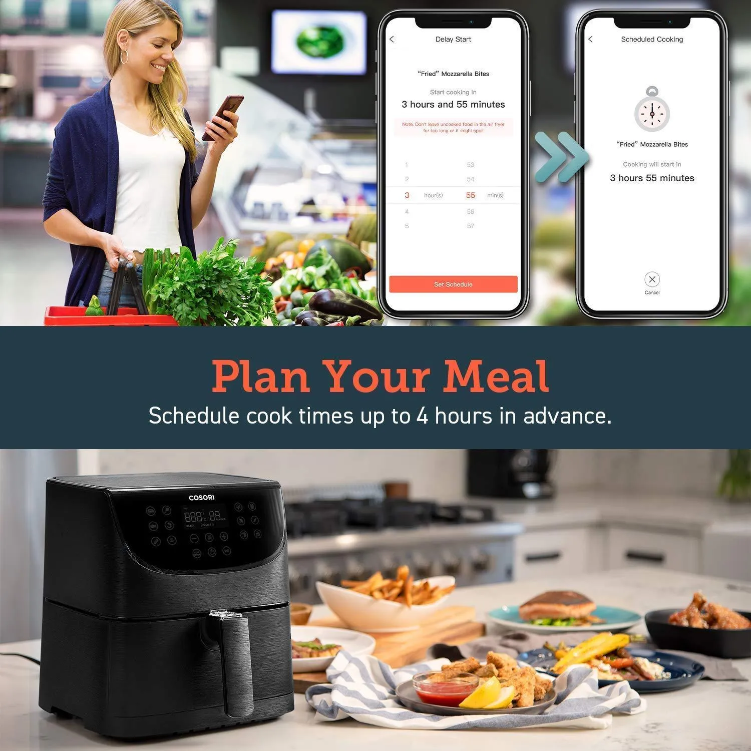 Cosori 5.5Ltr Smart Air Fryer Cs158