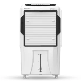 Crompton Optimus 65i Desert Air Cooler- 65L; with Remote Control, 18” Fan, Everlast Pump, Large & Easy Clean Ice Chamber, Humidity Control; White & Black