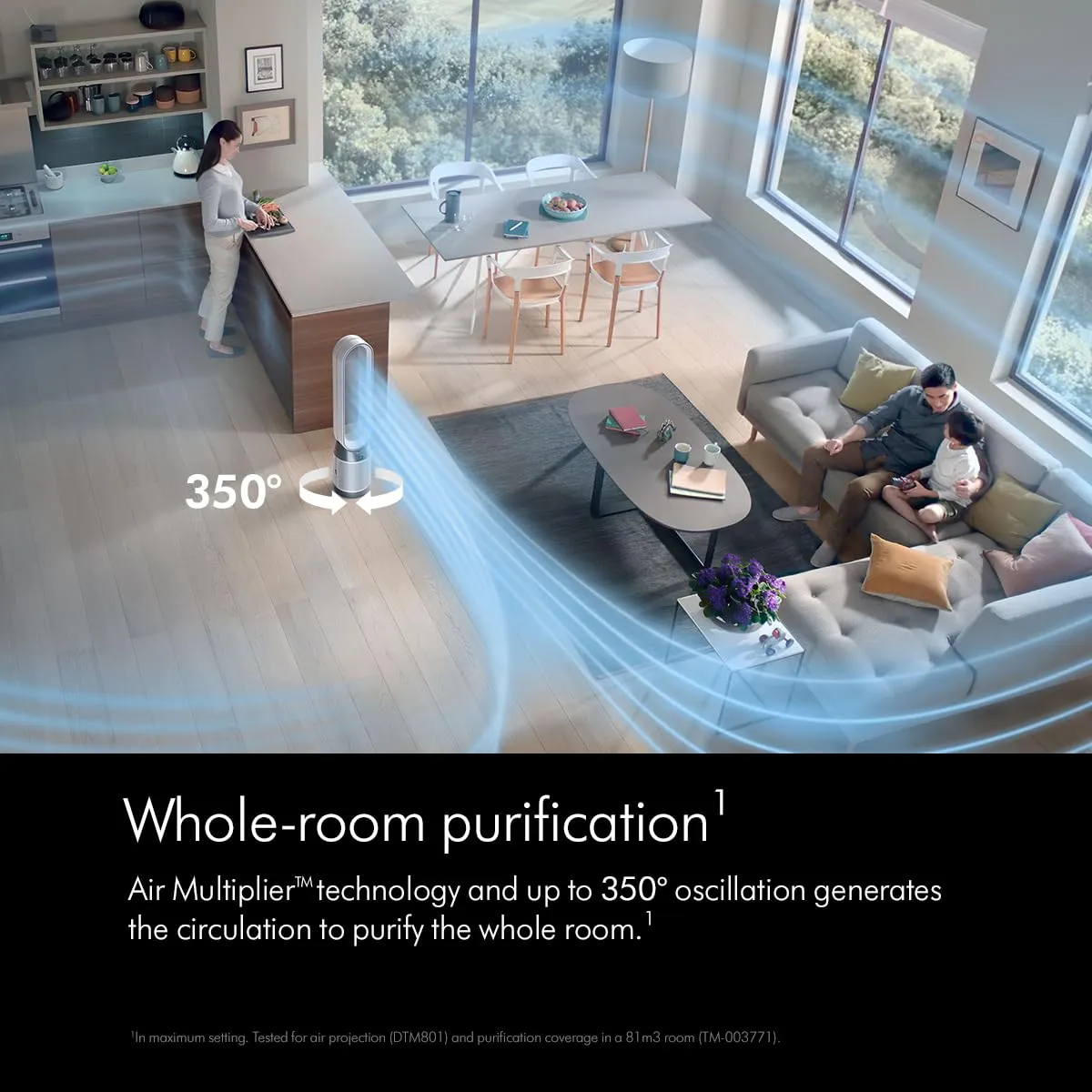 Dyson Air Purifier TP10 Cool Gen1 | Covers 600 Sq. Ft| Advanced HEPA H13 filtration