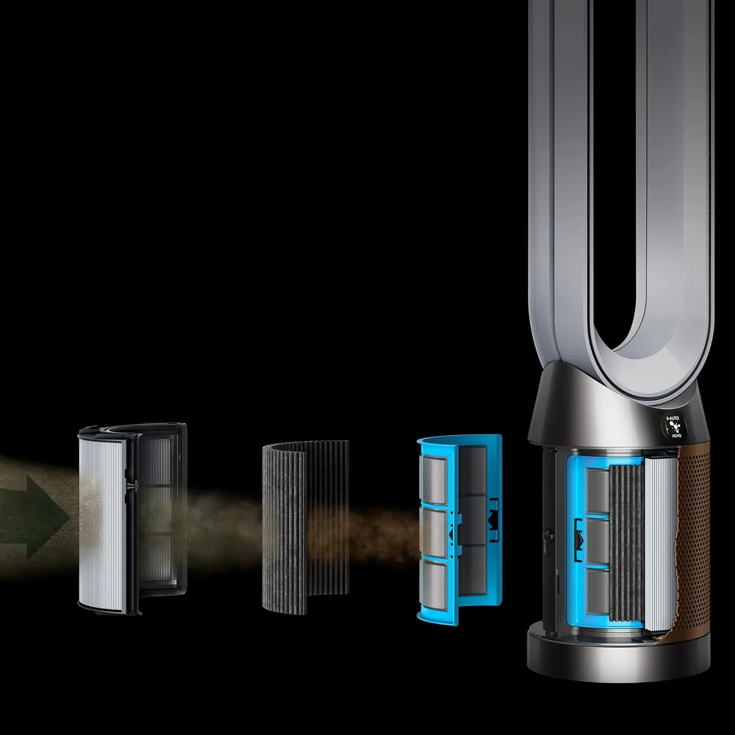 Dyson TP09 Wi-Fi Enabled Air Purifier Cool (White/Gold, HEPA H13, Formaldehyde Sensor, Air Multiplier Technology)