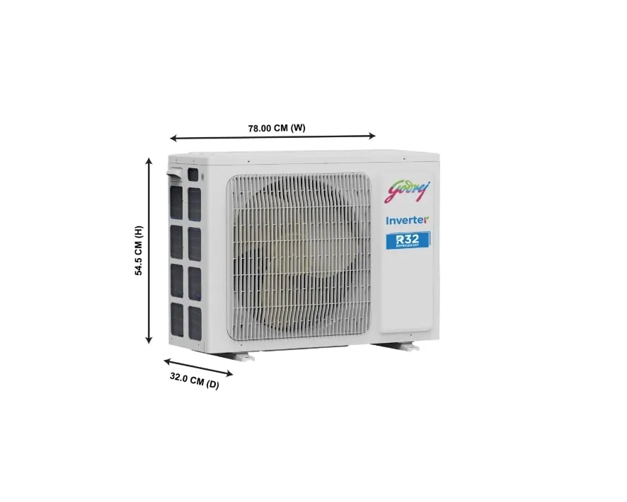 Godrej SIC18TTC3 1.5 Ton 3 Star Inverter AC | 5-in-1 Convertible | R32 Gas | Copper Condenser | Anti-Viral Filter | Heavy Duty Cooling | White