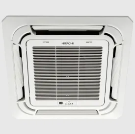 Hitachi RAG136HGDA3Q 3.0 Ton 1 Star Fixed Speed Cassette AC – Ceiling Mounted, R410A Rotary Compressor, Powerful Commercial Cooling