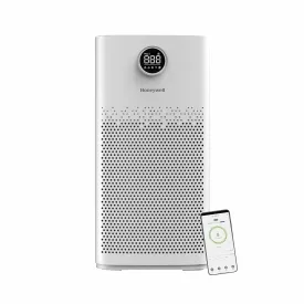 Honeywell Air Touch P2 Air Purifier with H13 HEPA Filter, UV LED, Wi-Fi, 550 CADR – Covers Up to 853 Sq. Ft, White