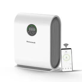 Honeywell  Air Touch V5 New Launch Air Purifier for Home, 4-stage filtration, Covers 589 sq.ft,H13 HEPA Filter, WiFi App&Voice Control, Filter Life Upto 9000 Hrs, Removes 99.99%PM2.5, AQI LED Display