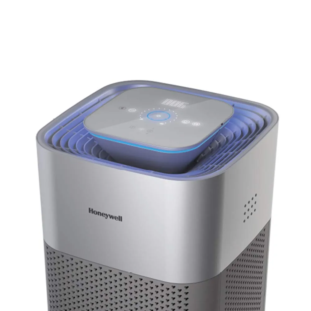 Honeywell Air Touch X3 Air Purifier (Silver) | H12 HEPA Filter, 600 CADR, PM2.5 Indicator, Wi-Fi App Control, 3D Airflow for Large Rooms