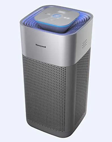 Honeywell Air Touch X3 Air Purifier (Silver) | H12 HEPA Filter, 600 CADR, PM2.5 Indicator, Wi-Fi App Control, 3D Airflow for Large Rooms
