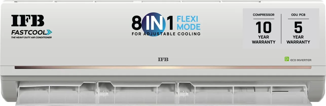 IFB CI1831G223G5 FastCool Convertible 8-in-1 Cooling,  1.5 Ton 3 Star Inverter Split AC, Smart Ready, 7 Stage Air Treatment, Ivory Matte ( HD Copper Condenser)