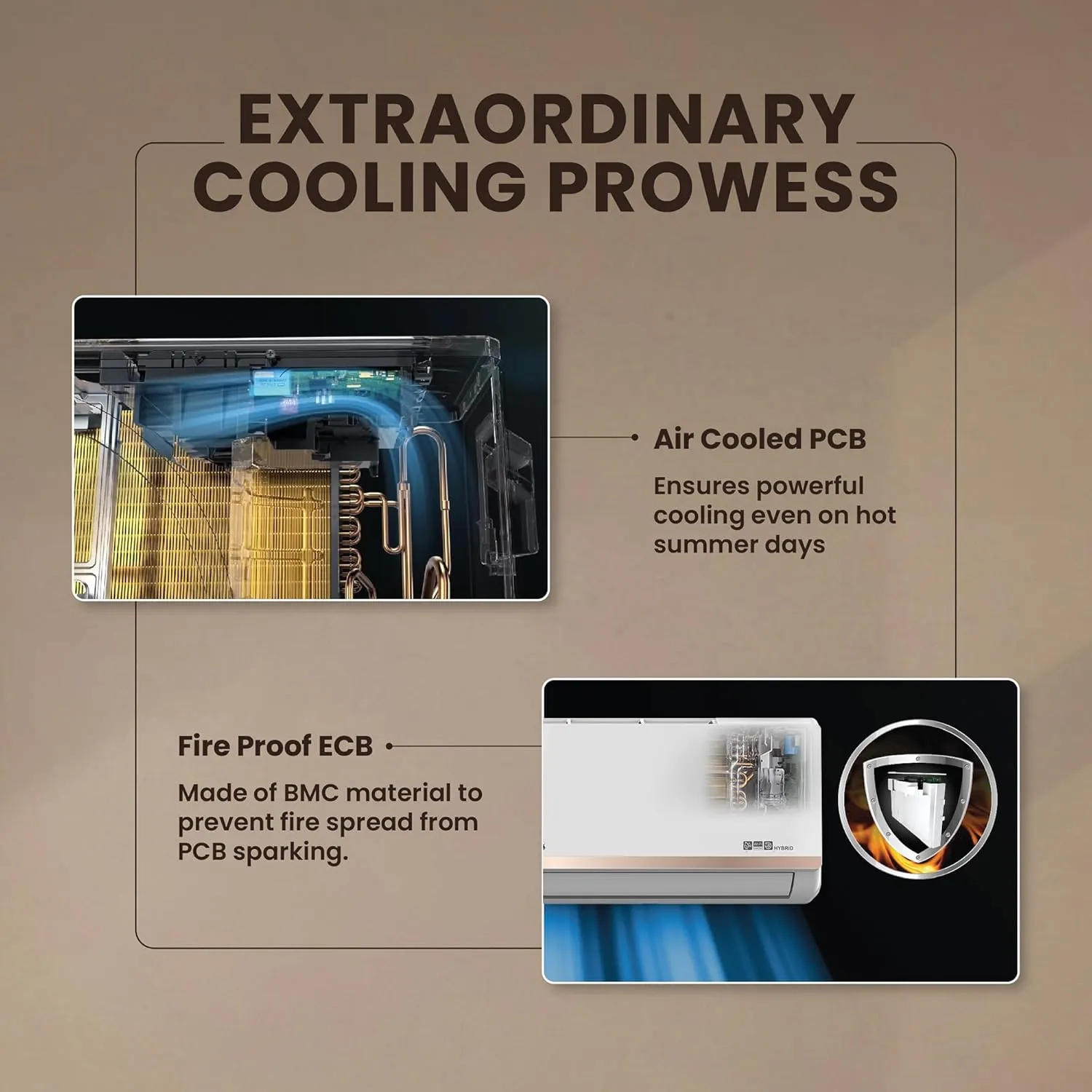 IFB CI223GN32RGN1 2 Ton 3 Star Split AC (2025 Model) | Gold Pro Series | Hybrid Cooling | AI Powered | 4-Way Swing | Self-Clean | Copper Condenser | Works up to 55°C