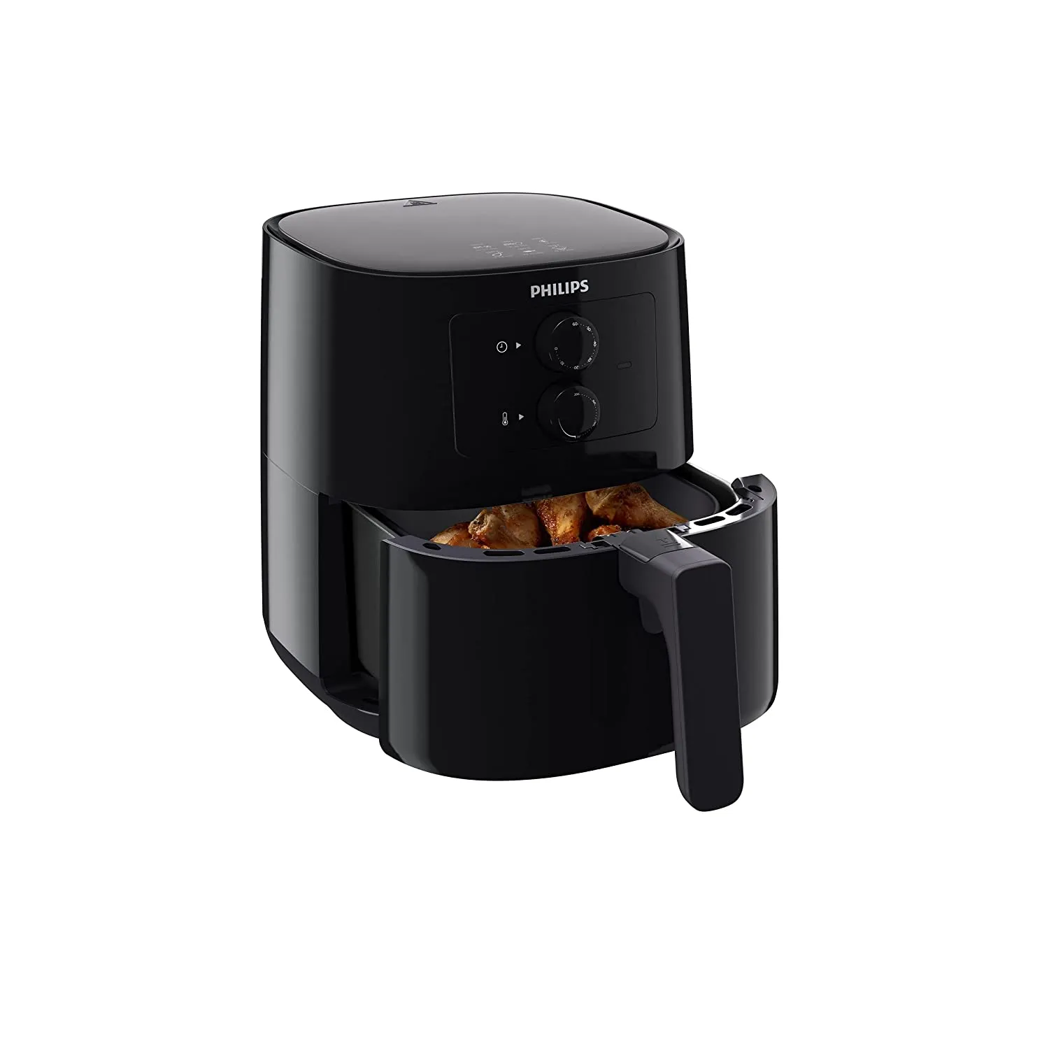Philips Air Fryer HD9200/60 uses up to 90% less fat, 1400W, 4.1 Ltr, with Rapid Air Technology (Black)