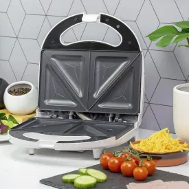 Quest 35139 Sandwich Toastie Maker/White/Non-Stick Easy Clean/Student Essentials for University