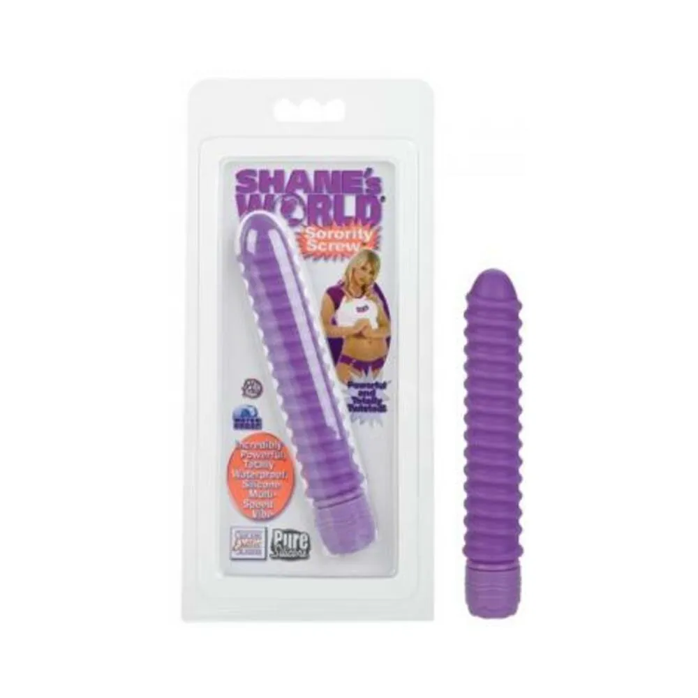 Shane's World Sorority Screw Silicone Vibe - Purple