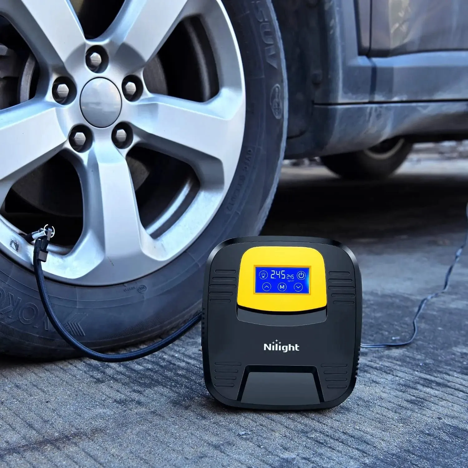 Tire Inflator Digital Touch Screen