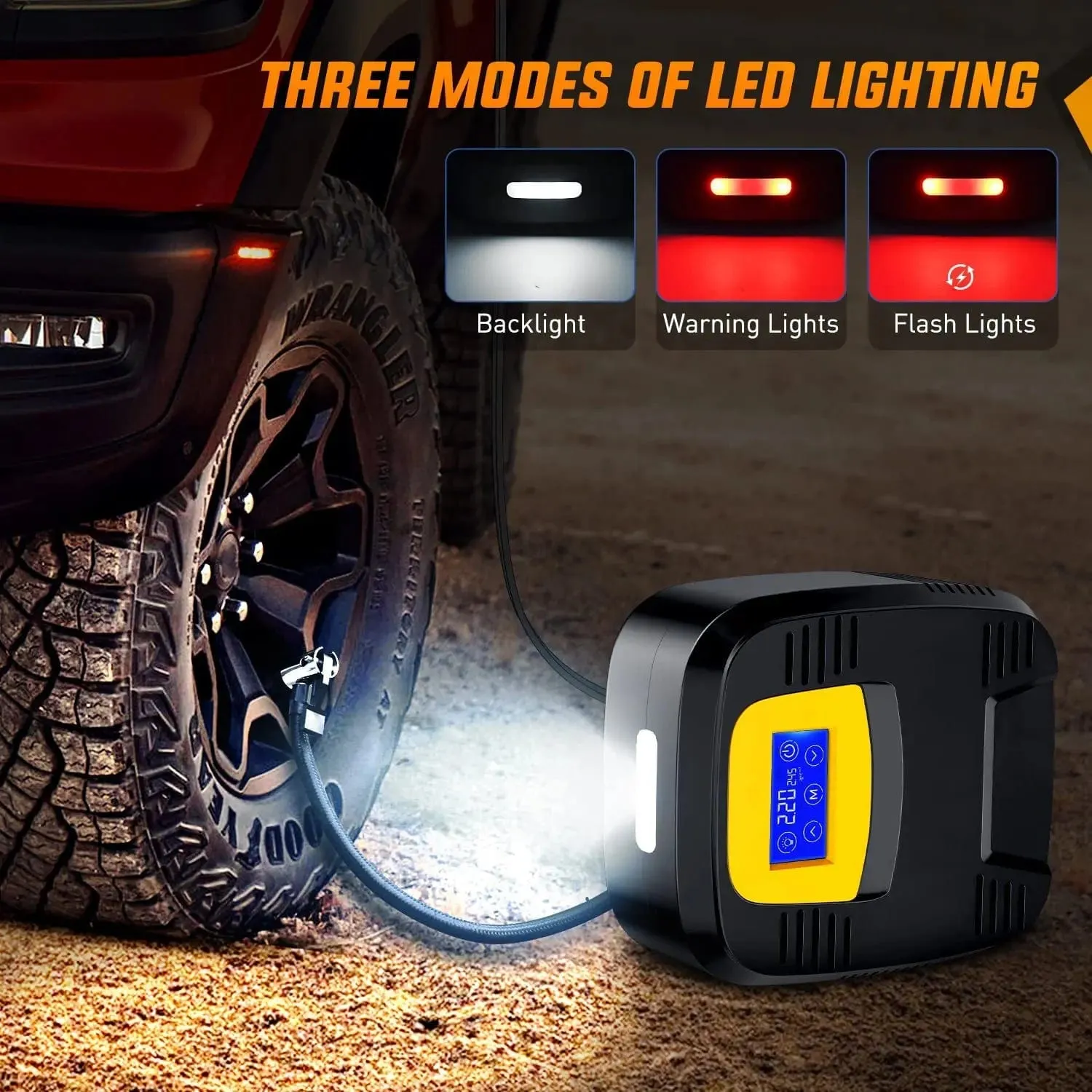 Tire Inflator Digital Touch Screen